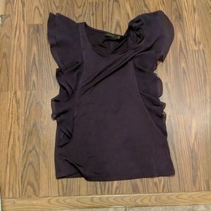 Purple short sleeve top